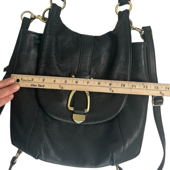 G.I.L.I. GOT IT LOVE IT BlK Leather Convertible Backpack Crossbody Shoulder BAG - Picture 8 of 9